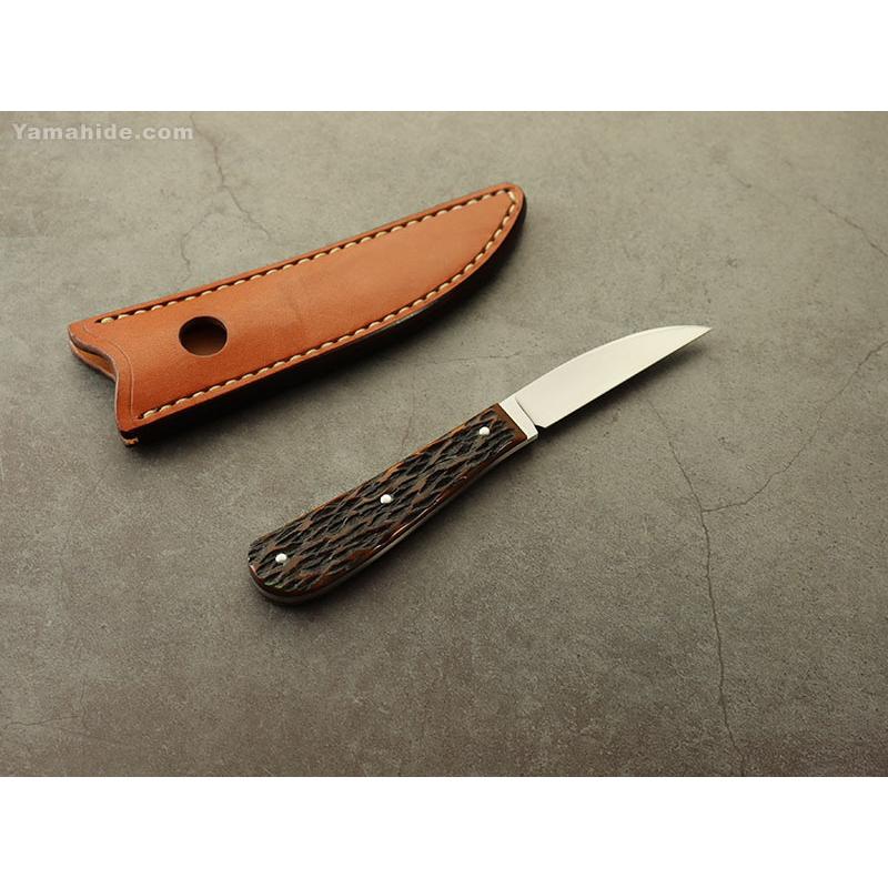 戸崎茂 作 デスクナイフ TB トリビュート シースナイフ Shigeru Tozaki Desk Knife TB Tribute custom knife