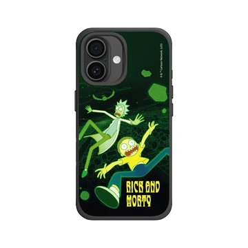 iPhone 16 SolidX 黑 - 瑞克和莫蒂 Rick and Morty - 瑞克和莫蒂-多元宇宙