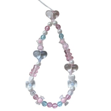 【HOOMI】透明愛心熊掛繩