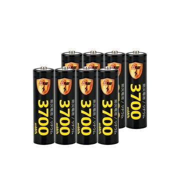 KOTSURU 3號/AA 恆壓可充式 1.5V鋰電池 全新特大能量 3700mWh 8入