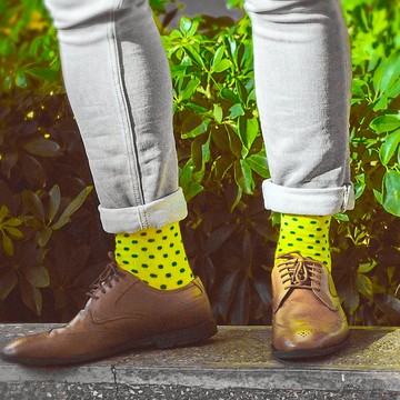 Banana Kick∣繽紛波卡點點- 襪子∣台灣製∣抑菌除臭