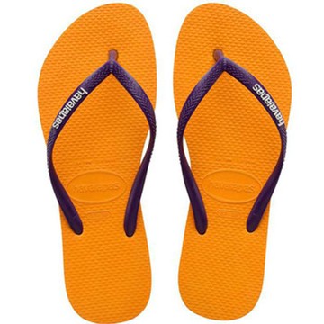 havaianas 哈瓦士 巴西人字拖 女款 Slim Logo Popup 黃紫 涼鞋 拖鞋 夾腳拖 海灘鞋＊夏日微風＊