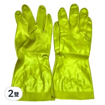 敏感肌膚清潔手套 薄手 抗菌加工 天然橡膠製  M  綠色  2雙