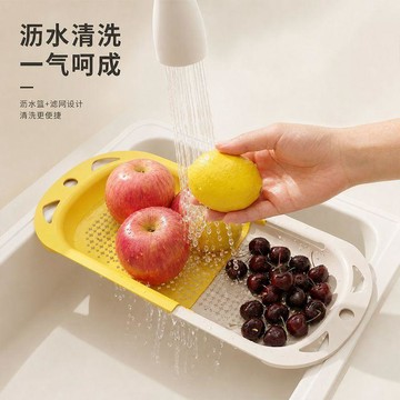 在臺嚴選🍓2026新款瀝水籃廚房水槽收納架家用洗菜池餐具可調節伸縮瀝水架IN