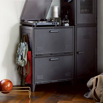 日本 天馬 Fits 加寬型可層疊置物收納櫃(附洞洞板)-DIY