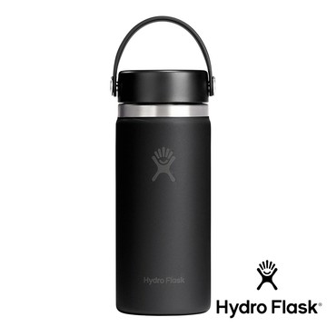 【Hydro Flask】寬口真空保溫鋼瓶16oz『時尚黑』HW16CTS 戶外 露營 登山 健行 休閒 時尚 保溫瓶