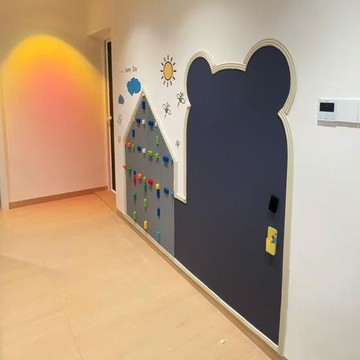 白板 黑板 寫字板 繪畫板 免運 兒童磁性白板墻貼寫字板家用教學可擦涂鴉裝飾黑板墻積木墻二合一