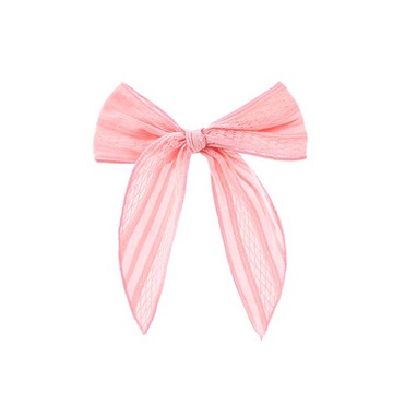 Monkey Bow 復古粉蕾絲 (大)