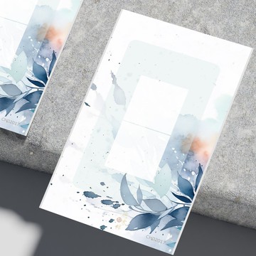 硬筆書寫作品紙 書籤小卡 揮灑 2格30入・鋼筆可用