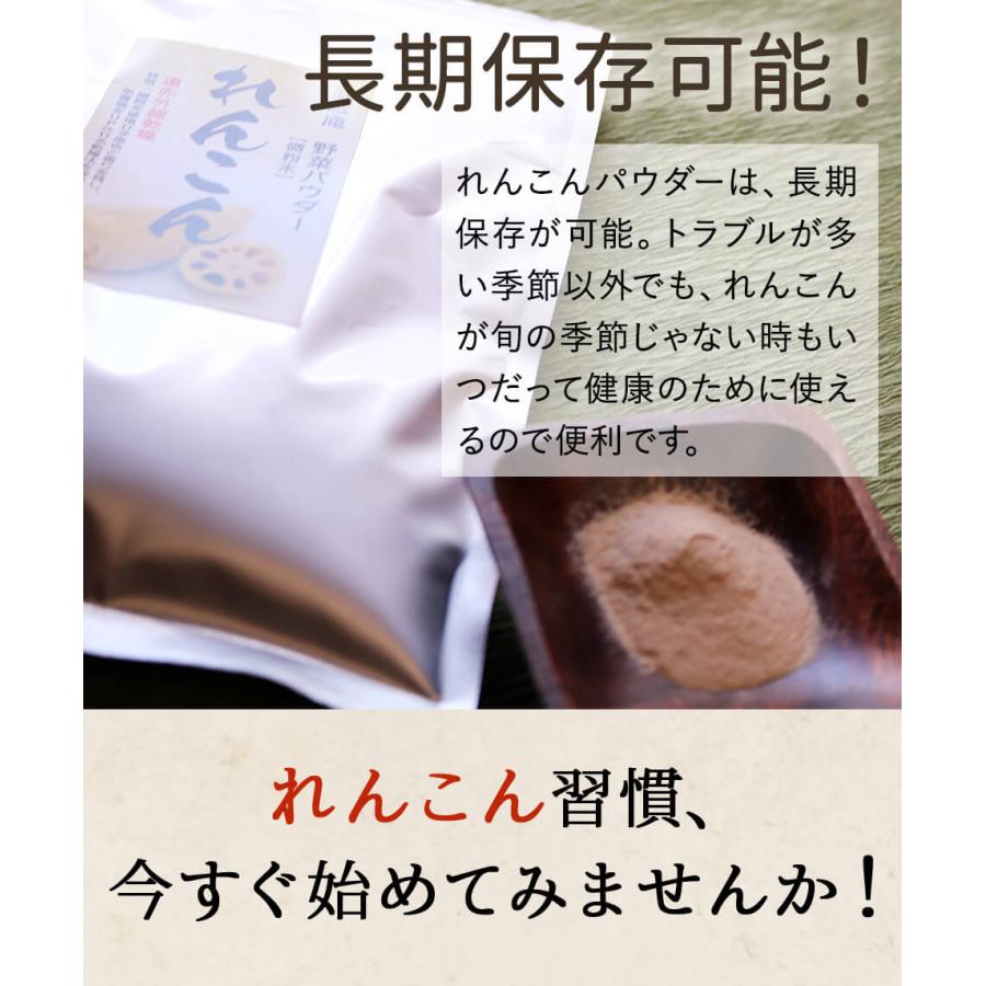 遠赤外線乾燥れんこん粉末 1kg 無添加 無着色