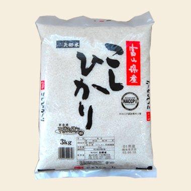 富山県入善産 特選コシヒカリ(令和4年) 3kg