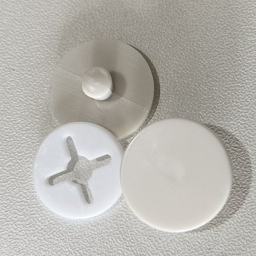 【立承生活】號碼布布扣 白色 4顆x3組
