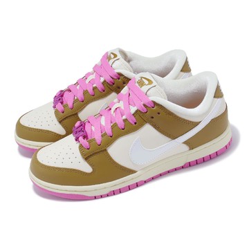 休閒鞋 Wmns Dunk Low SE 女鞋 卡其 粉 皮革 經典 低筒 Just Do It  FD8683-700