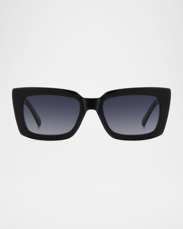 cailin rectangle acetate sunglasses