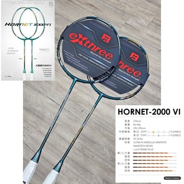 台灣製！大黃蜂《典將羽球》EXTHREE 超力 HORENT 2000 VI 六代 大黃蜂