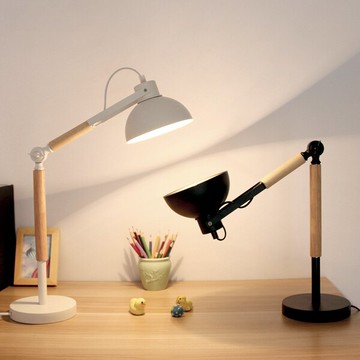 【威森家居】北歐 實木折桿檯燈 現貨實木鐵藝工業風現代簡約復古吸頂燈吊燈壁燈大廳客廳臥室燈具LED設計師 L171130