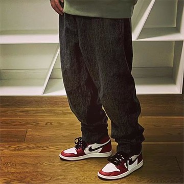 BTTJOB GIFFORD PANTS 陳冠希休閑小腳褲子羊毛呢魚尾紋工裝褲