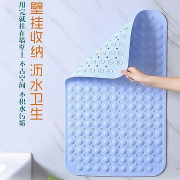 無味浴室防滑墊洗澡淋浴大號帶吸盤按摩腳墊廁所衛生間隔水地墊子 浴室地墊 吸水地墊 地墊 浴室 廁所地墊 腳踏墊浴室