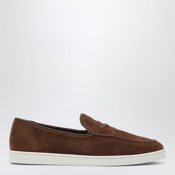 Brown suede Peebles loafers