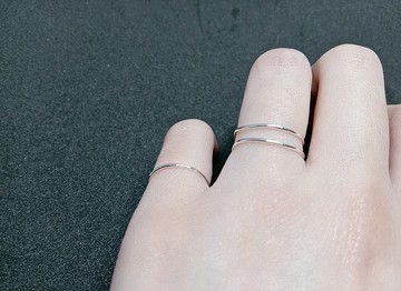防小人 招好運  純銀 細緻 簡約 百搭 手作 客製化 線戒 純銀戒指