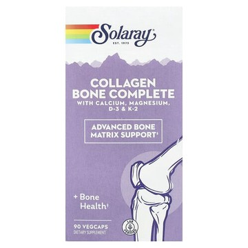Solaray, 膠原蛋白骨完整，高級骨基質配方，90 粒素食膠囊