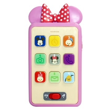 迪士尼 Disney HOOYAY系列 兒童玩具手機 觸控聲光效果 兩種語音模式 啟蒙學習玩具  米妮 多色  1個