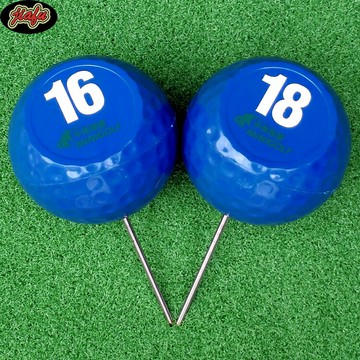 高爾夫發球界標 斜面發球臺標志訂做logo數字開球標線tee marker