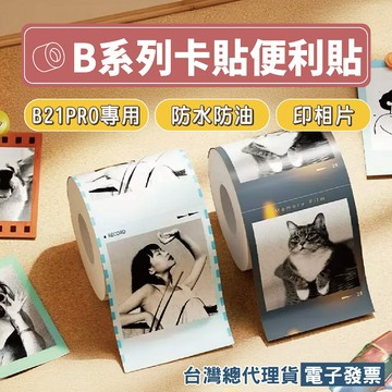 精臣B21Pro B1Pro B2Pro專用照片打印紙 圖像圖片相片相紙自印小卡手帳便利貼簡筆畫漫畫筆記本防水卡貼標籤