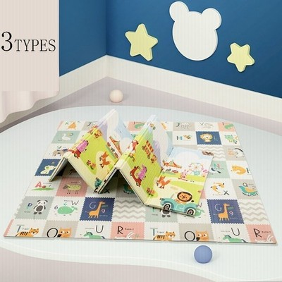 ベビープレイマット おしゃれ 防水 赤ちゃん 折り畳み式 ベビーマット クッション性 衝撃緩和 Xpe素材 滑り止め 両面使用 ベビー用品 通販 Lineポイント最大get Lineショッピング