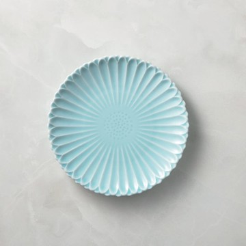 波佐見燒 - 八重菊淺盤 - 四款任選 - 16.8 cm 靛藍