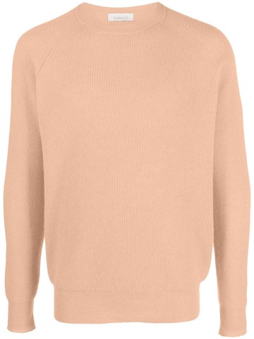 Laneus - ribbed merino-jumper jumper - men - Merino/Cashmere - 50 - Brown