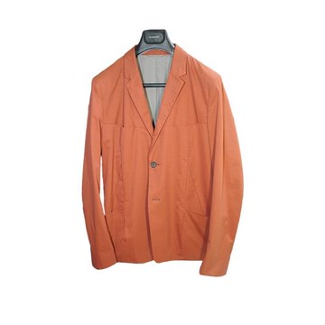 Jil Sander 本人期 09SS節儉主義磚紅色立體廓形西裝套裝 IT48