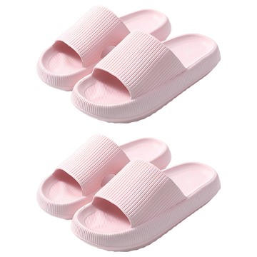 厚底拖鞋 Set 一體成形  260mm  淺粉色