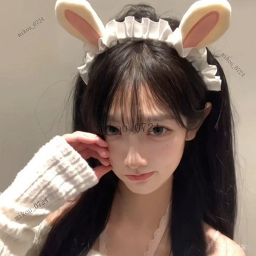 🎇免運特價✨日係軟萌可愛兔子耳朵髮箍甜美少女心卡通頭箍Lolita洛麗塔髮飾女#免運