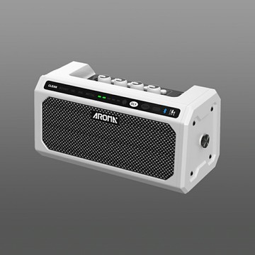 非凡樂器 / AROMA 8W 便攜充電式數位吉他音箱 TG-08 白色款 / 公司貨保固????