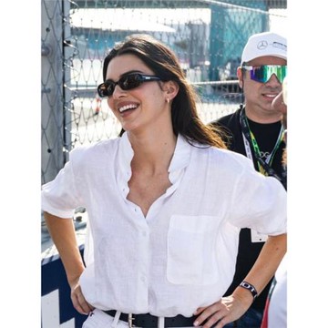 肯豆同款Akt亞麻紗松馳老錢休閑口袋襯衫夏季防曬襯衣