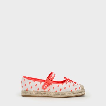 兒童麻編厚底瑪莉珍鞋