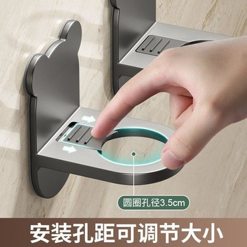 臺灣出🔥免打孔浴室洗髮水沐浴露架子洗手液支架洗潔精掛架置物不鏽鋼瓶架