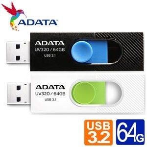 威剛ADATA 隨身碟 USB3.2 64G /個 UV320｜領券最高折$220