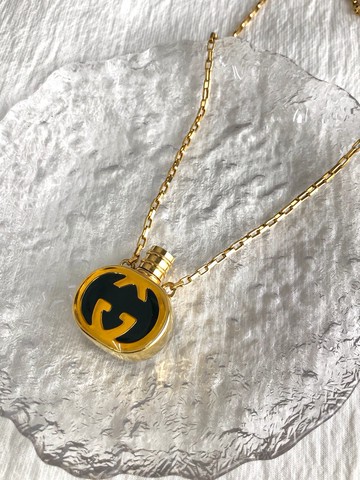 【日本直送 名牌中古包】GUCCI 古馳 項鍊 金色 香水瓶 vintage 古著 old vutk7s