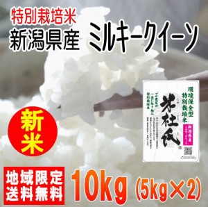 令和5年産特別栽培米新潟県産ミルキークイーン10kg（5kg×2）　米　10キロ　送料無料