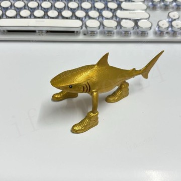 台灣出貨 耐克鯊魚手辦 耐克鯊魚擺件 擺件手辦 案頭擺件 國外山海經通通通木棍人手辦AI惡搞創意玩具