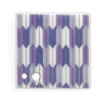 季節圖案系列香立  矢絣 箭羽紋 紫【日本松榮堂 香立系列】