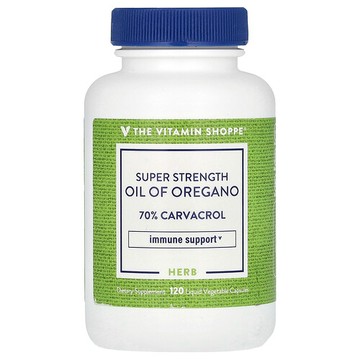 The Vitamin Shoppe, 特強型牛至油，45 毫克，120 粒液體素食膠囊