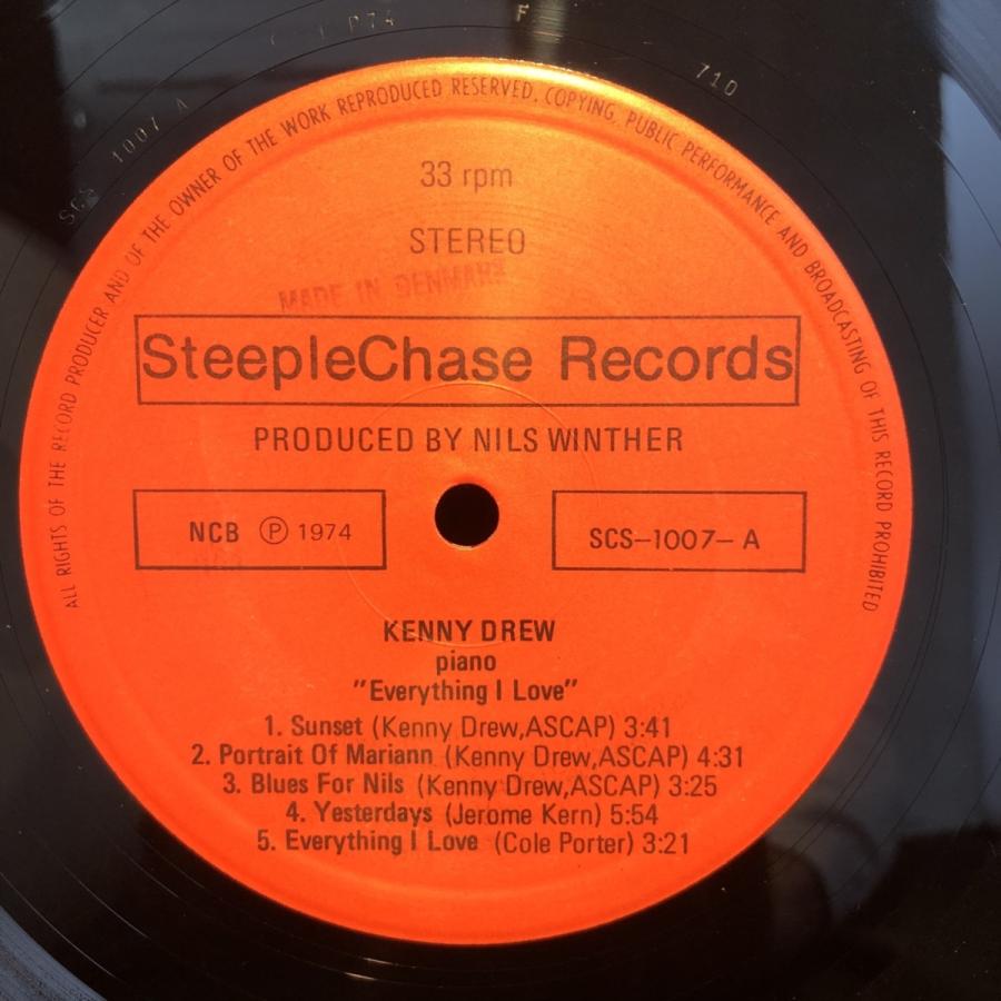 Kenny Drew   Everything I Love LP  SteepleChase
