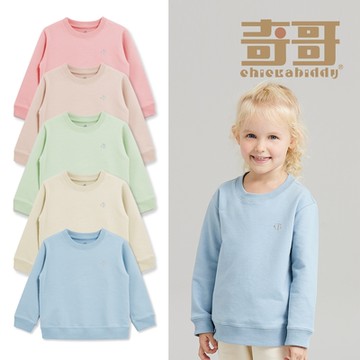 奇哥官方旗艦 CHIC BASICS系列 男女童裝 休閒大學T恤 1-10歲 (5色選擇)