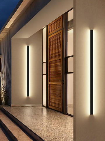 北歐極簡長條壁燈led簡約創意線條樓梯客廳沙發背景墻臥室床頭燈 雙11全館免運