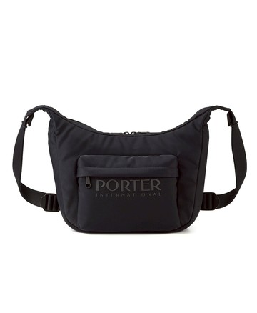 【PORTER INTERNATIONAL】DIVE斜背包(S)  11879-00101(黑色)