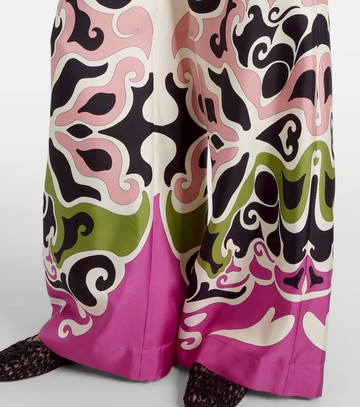 La DoubleJ Printed silk twill palazzo pants