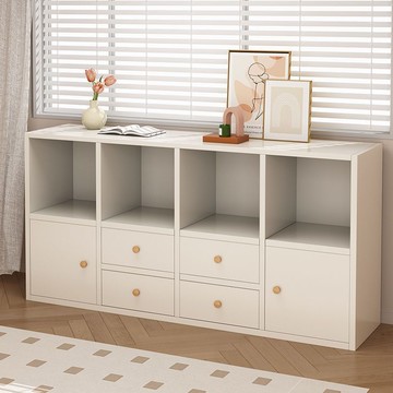 免運 開立發票 書架落地置物架簡易家用閱讀架臥室靠墻收納柜矮柜多層儲物柜書柜 快速出貨